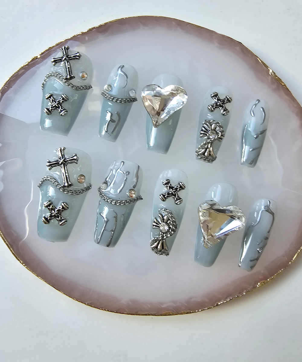 Handmade 3D Press on nails