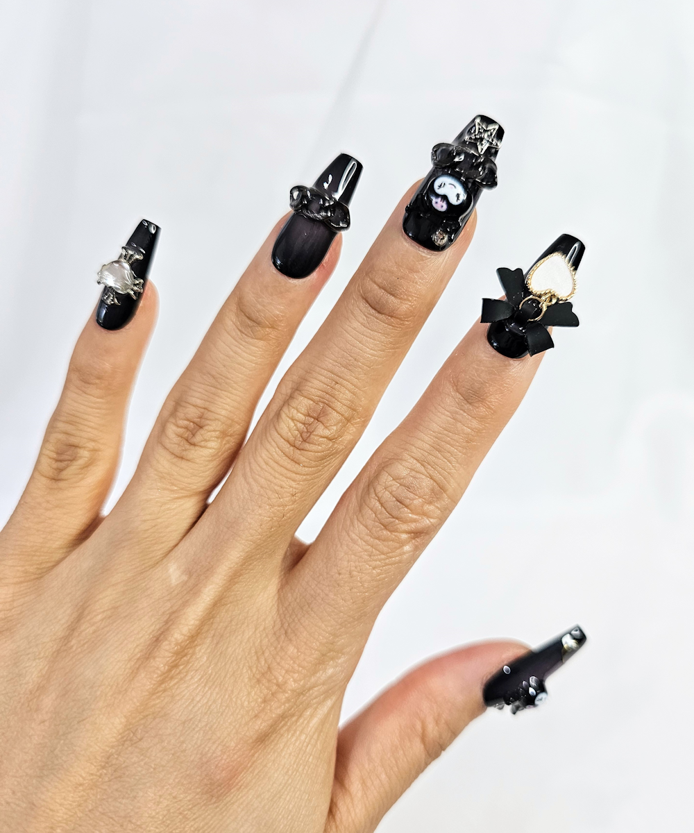 Handmade 3D Press on nails kuromi