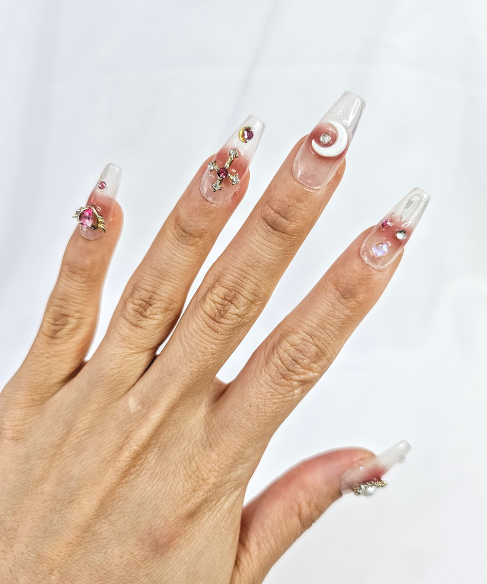 Handmade 3D Press on nails Sailor moon