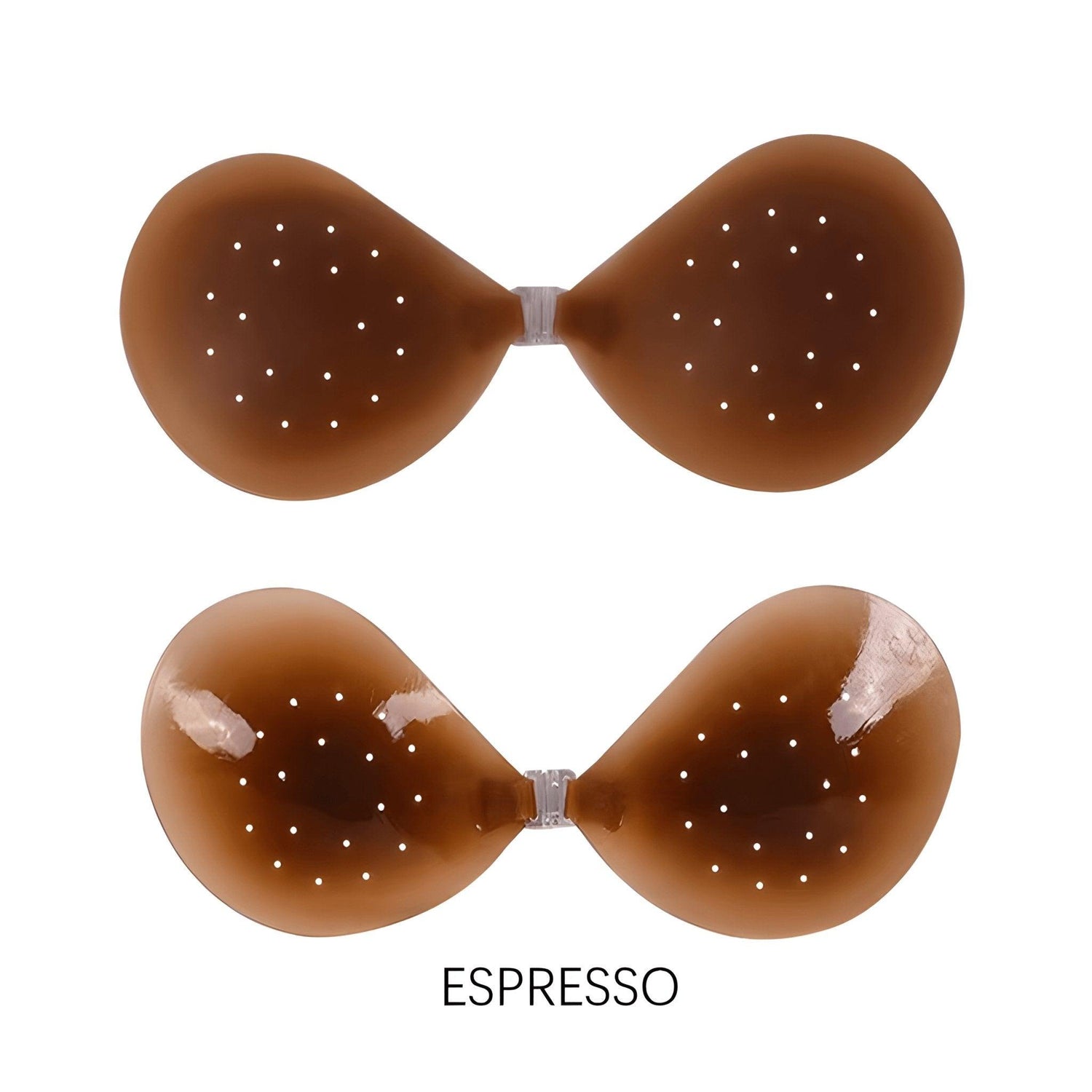 ESPRESSO Dark adhesive silicone bra Ultra Thin Push Up Bra Backless and Strapless